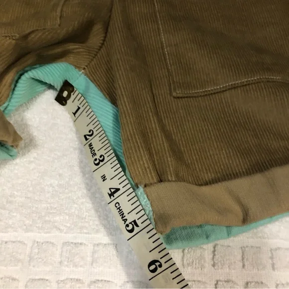 NWOT-Maria Sinverguenza Corduroy Multicolor Romper SZ S - Picture 11 of 13